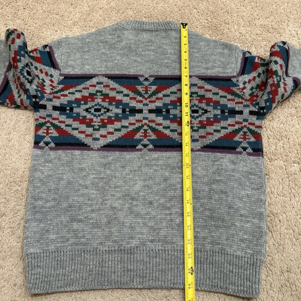 Vtg Pendleton High Grade Western Wear Wool Sweater Mens Medium Southwest Aztec